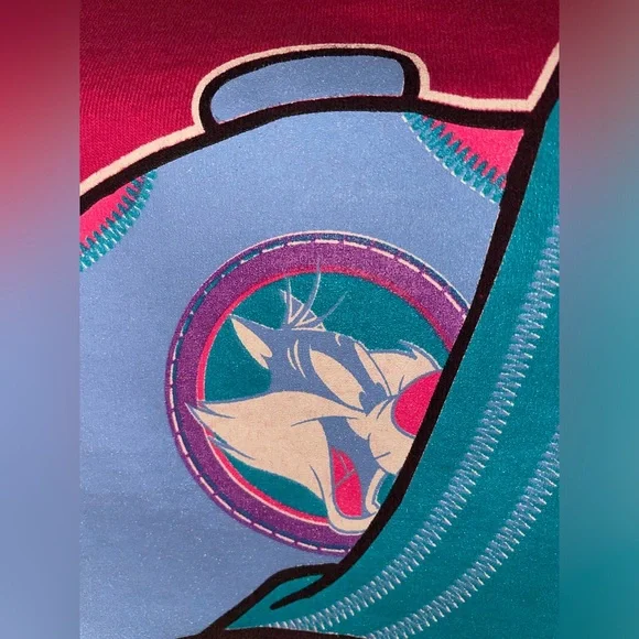 EUC Size 2X Vintage Tweety Bird Looney Tunes Fuchsia Pink Shirt 1997 Warner Bros - Picture 3 of 13